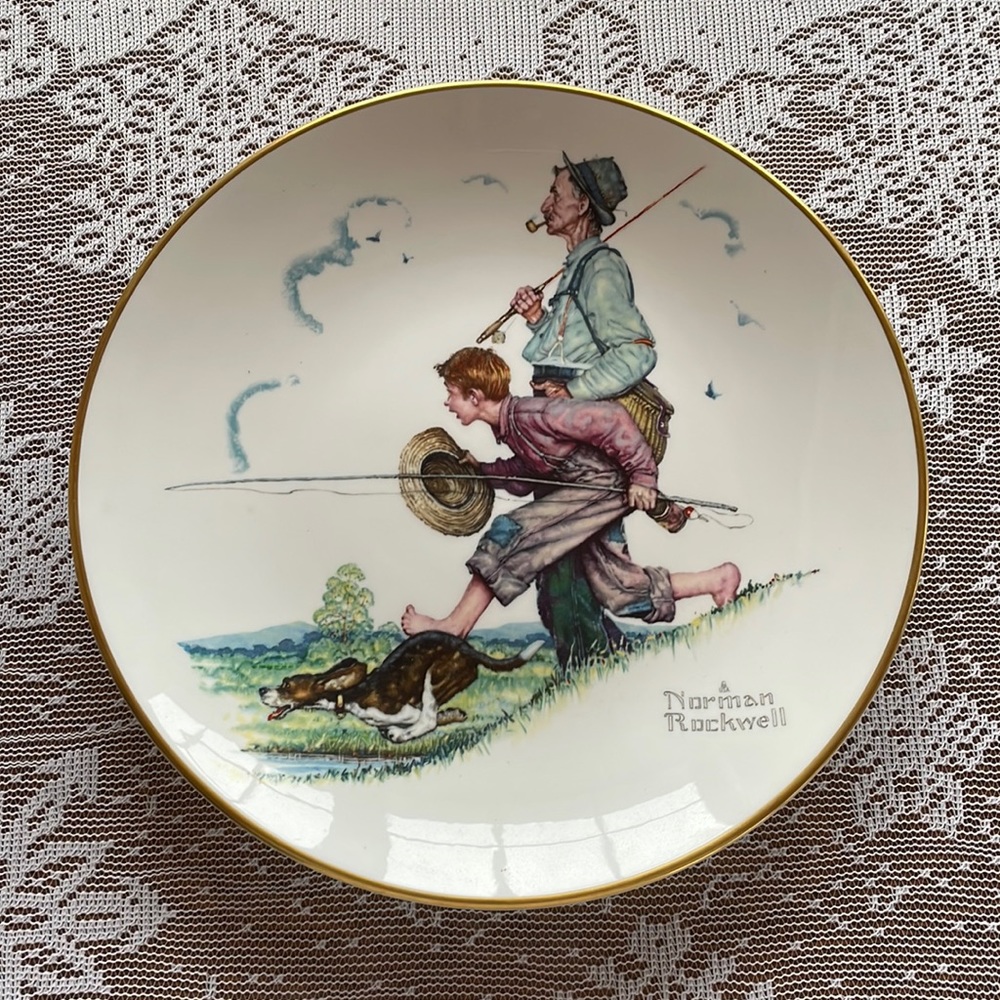VTG Set: 4 Seasons Norman Rockwell Plates